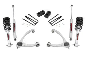 Chevrolet Silverado 1500 Suspension Lift Kit - Rough Country - 3.5 Inch Lift | Cast Steel | N3 Strut - '07-'13